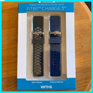 NWT WITHit UNISEX FITBIT CHARGE 3 XTRA LONG BANDS